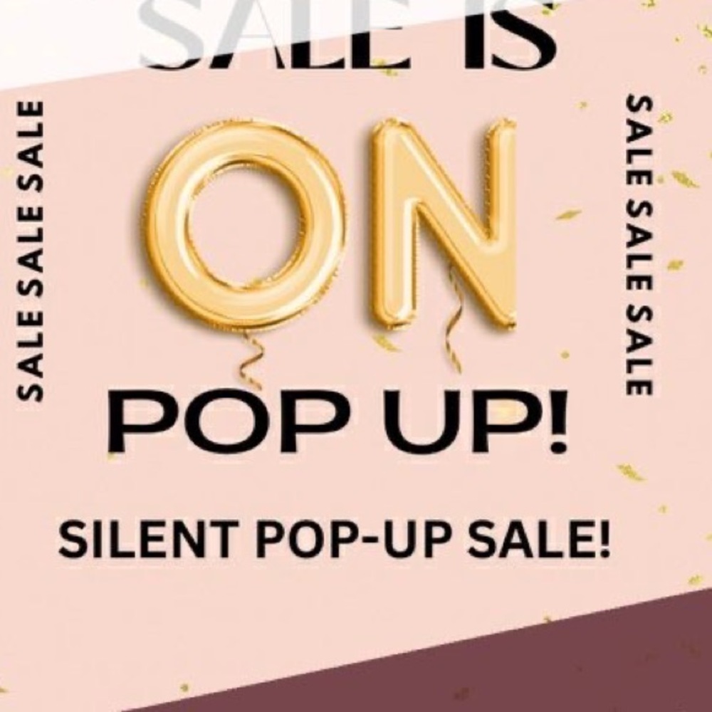 Like this post to know when pop up sales occur!